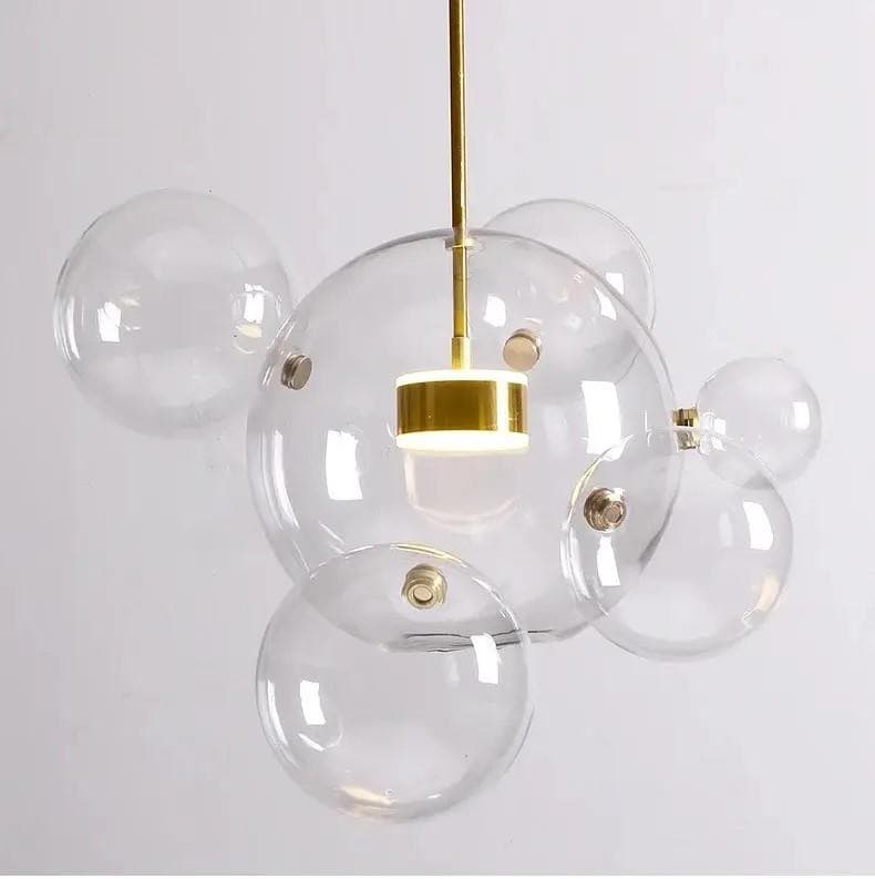 Люста «BUBBLE» прозора 5 кульок 10W