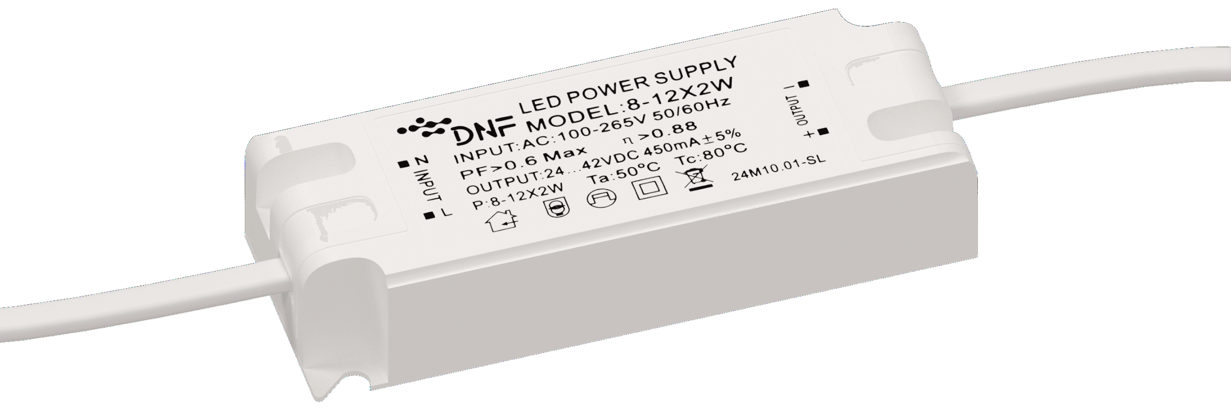 Драйвер для COB 20W. DNF 8-12X2W 24-42v DC 450mA