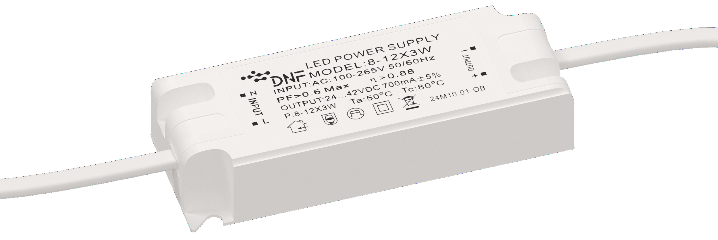 Драйвер для COB 30W. DNF 8-12X3W 24-42v DC 700mA