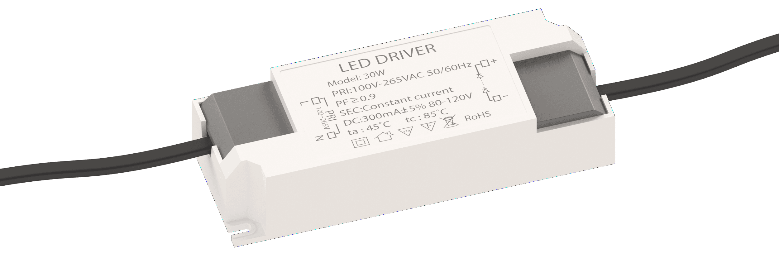 Драйвер 300mA 80-120V 30W IP20