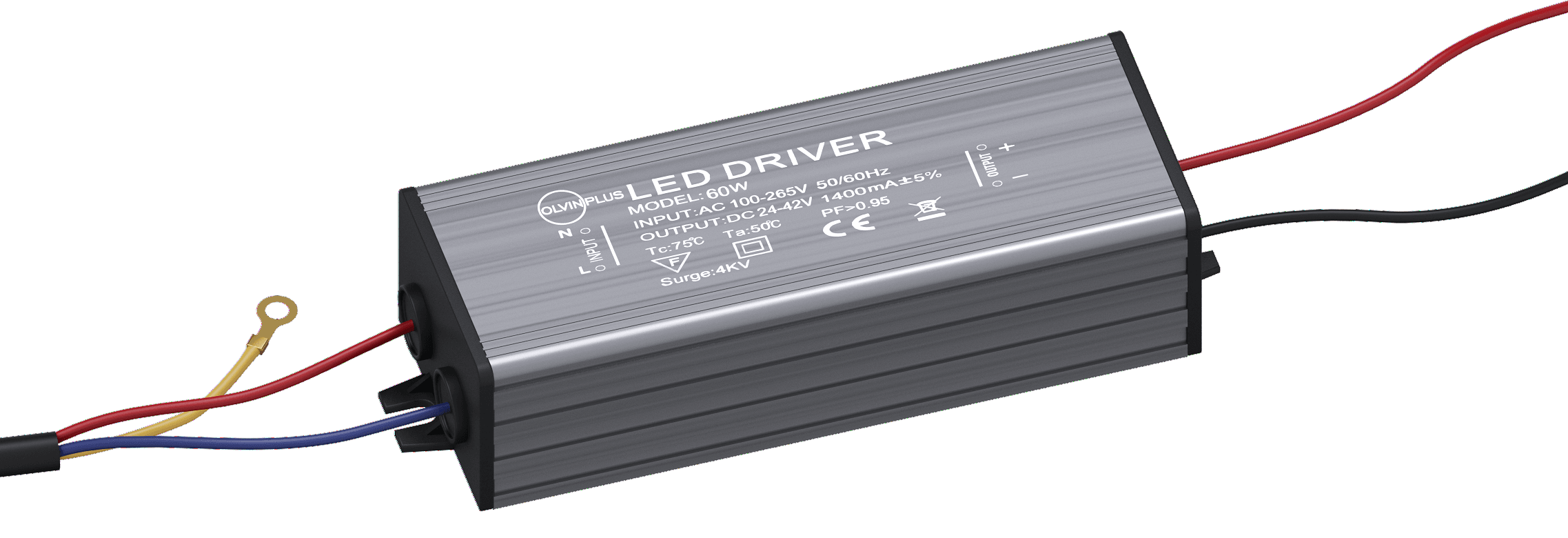 Драйвер 60W 24-42V 1400mA 95*36*24