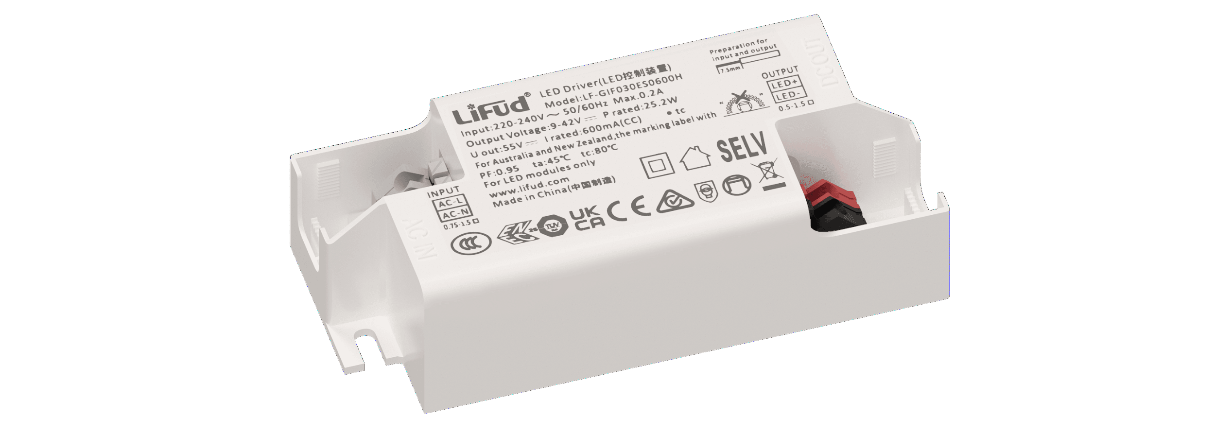 Драйвер LiFud 600m4 33-40V LF-CIFO3OY 8O6OOH
